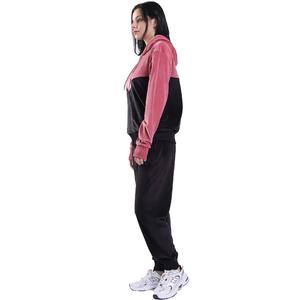 Ensemble pantalon de survêtement et sweat à capuche en velours pour femmes, haut court à fermeture éclair, survêtement en velours, survêtements deux pièces, vêtements pour femmes, 2026 - Product Image 3