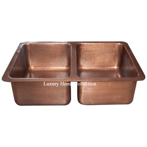 อ่างล้างมือในห้องน้ำสไตล์แฟนซีดีไซน์ใหม่ทำจากทองแดงรูปทรงกลมติดตั้งง่ายอุปกรณ์สำหรับโรงแรมและร้านอาหาร - Product Image 5