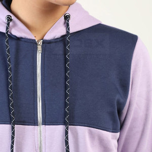 Logo personnalisé léger 100% coton de haute qualité femmes survêtements adultes réguliers hauts décontracté hiver Style solide motif rapide - Product Image 5