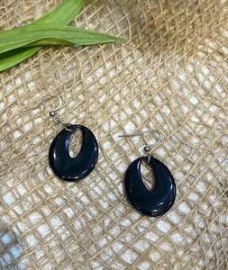 Pendientes de cuerno de búfalo naturales de primera calidad hechos a mano 100%, artesanías naturales ecológicas - Product Image 1