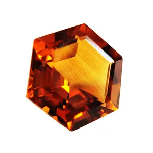 Loose Gemstone Citrine Natural Orange Color Rectangular Cushion Hexagon Octogen Mixed Shape Finest Quality Faceted Stone Citrine