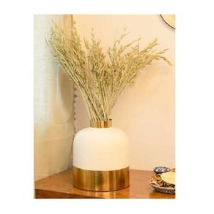 Jarrón de mesa de Metal con estilo contemporáneo, pieza decorativa de pared de suelo versátil moderna para el hogar o la oficina - Product Image 5