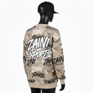 Sudadera de Mujer, Algodón Premium, Poliéster, Felpa, GSM Suave, Beige, Estampado Completo, Logotipo Personalizado, Transpirable - Product Image 5