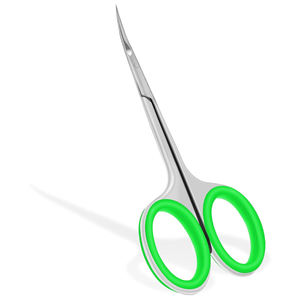 Vente en gros de ciseaux à cuticules pour ongles Finition Dall Lame droite tranchante en acier inoxydable Ciseaux à cuticules de 3.5 pouces - Product Image 5