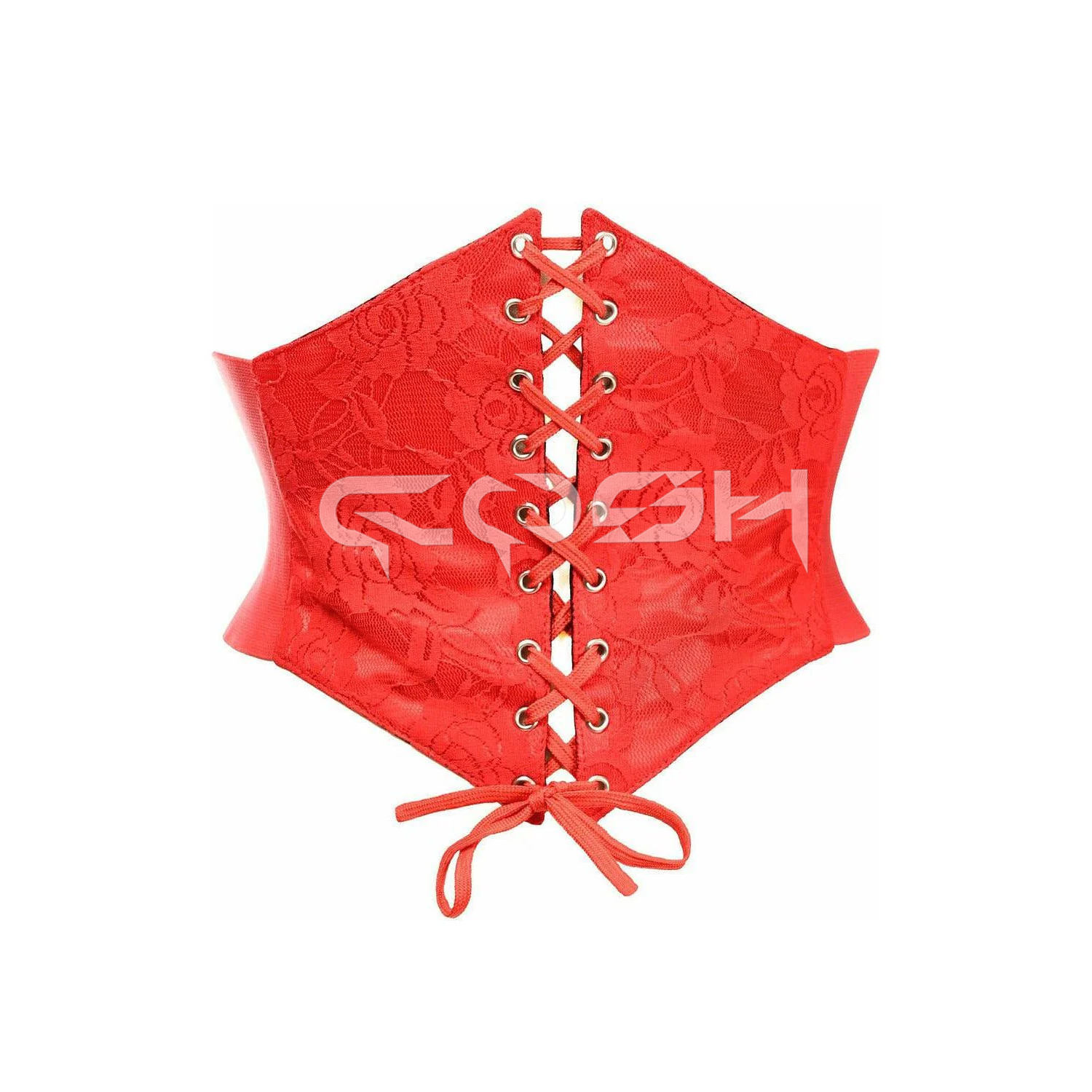 Red Satin With Mesh