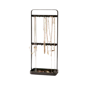 Présentoir à bijoux au design admirable Présentoir à bijoux en métal et en bois fait à la main pour accessoires de décoration intérieure - Product Image 6