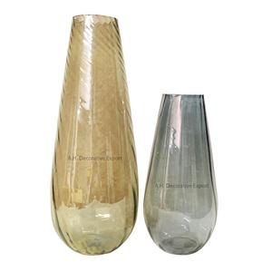 Vase à fleurs en verre moderne, vase de table, décoration de bureau à domicile, couleur personnalisée, portable, jardinières de Noël - Product Image 1