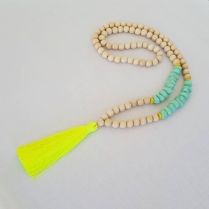 Chaîne catholique perles de prière 8mm perles oeil de tigre chapelet sacré coeur centre - Product Image 6
