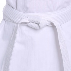 Nueva manga larga Gi uniforme Tkd disfraces ropa blanca Taekwondo uniformes Wtf Karate Judo Dobok ropa niños adultos Unisex - Product Image 4