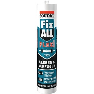 SOUDAL 470g Cartridge Fix All Flexi <b>White</b> Office Adhesive and Sealant - Product Image 1