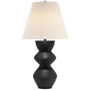 Lámpara de mesa de metal grande de latón AK en lámpara personalizada con acabado en polvo negro para decoración de restaurante y Hotel - Product Image 3