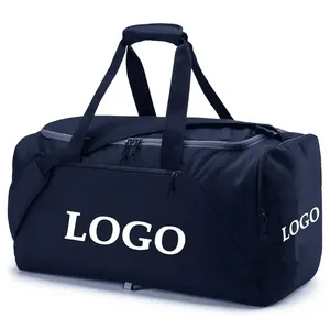 Sac de sport noir 600D 50-70L avec impression de logo pour la gym, le fitness et les voyages - Product Image 2