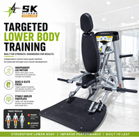 Máquina de Sentadillas SK Comercial con Carga de Placas, Equipo de Entrenamiento de Piernas, Suministro de Fábrica OEM ODM para Gimnasios