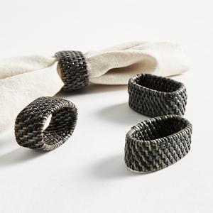 Anneaux de serviette en rotin décoration de table bon marché OEM logo personnalisé porte-anneau accepté pour serviettes - Product Image 2