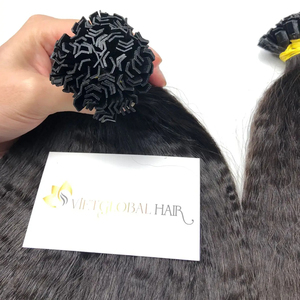 Extensiones de Cabello K-tip 100% Cabello Humano Natural Rizado Liso, Mejor Precio de Fábrica, Calidad Premium - Product Image 1