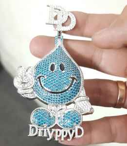 Colgante de Plata S925 con Incrustaciones de Diamantes Moissanite VVS, Diseño de Mapa de la Tierra en 3D y Murciélago Malvado, Dos Tonos, Pasa el Test de Diamantes - Product Image 2