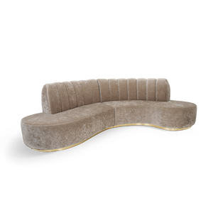 Sofá Individual Contemporáneo Sherman de Primera Calidad, Diseño de Terciopelo con Detalles en Esquina, para Hogar o Apartamento - Product Image 1