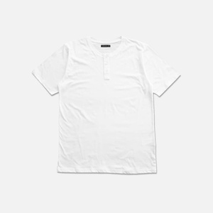 เสื้อยืดคอกลมแขนปกติผ้าคอตตอน Lyocell สำหรับผู้ชายเสื้อยืดแบบกระดุมโลโก้ออกแบบได้ตามต้องการเสื้อทรงพอดีตัวปกติฤดูร้อน - Product Image 1