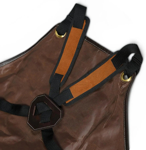 Tablier de soudage professionnel en cuir pour la sécurité en atelier et les tâches résistantes à la chaleur Tablier de protection en cuir conçu pour le soudage - Product Image 4