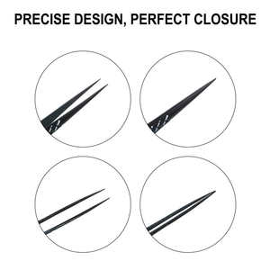 Pince à cils professionnelle Pince à épiler d'extension de cils à pointe en acier inoxydable - Product Image 2