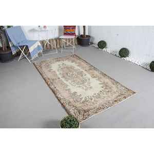 Tapis turc vintage 3,8x6,9 pieds, tapis camouflage marron - Product Image 2