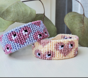 Bracelet tissé personnalisé Alpha Heart Choisissez vos propres couleurs * PERSONNALISABLE * - Product Image 1