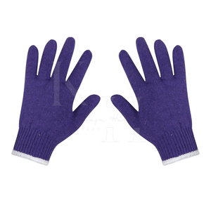 Guantes de punto de algodón transpirable de alta resistencia, guantes protectores para tareas interiores y jardinería para uso informal en la industria ligera - Product Image 1