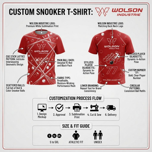 Camiseta Premium de Manga Corta para Snooker y Billar, Transpirable, Ligera, de Poliéster, Unisex, Ropa Deportiva para Verano y Uso Diario - Product Image 3