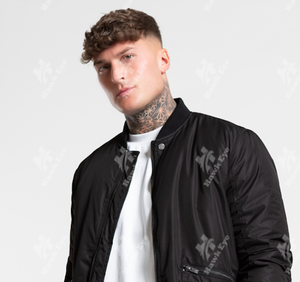 Último diseño de alta calidad chaqueta de bombardero liso personalizado hombre de negocios Blazer satén a prueba de viento chaqueta de bombardero para los hombres - Product Image 5