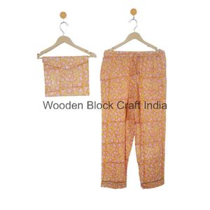 Conjunto de Pijama de 3 Piezas de Algodón Puro con Botones Florales Vintage para Mujer, Suave para Usar, Regalos para Damas de Honor y Día de la Madre - Product Image 3