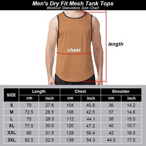 Camiseta deportiva sin mangas de malla de algodón 100% para hombre con cuello redondo, camiseta sin mangas ajustada para hombre, envío DDP - Product Image 4