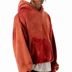 <b>Hoodies</b> Unisex Cheap Pullover High Quality Acid Washed Vintage Custom Oversized Stone Wash Distressed <b>Mens</b> <b>Hoodies</b> - Product Image 6