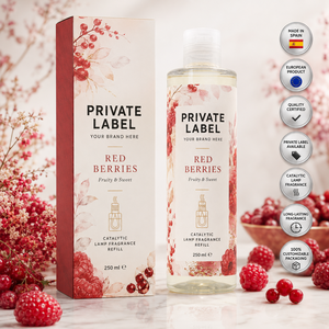 Fragancia para Lámpara Catalítica de Bayas Rojas de Marca Privada 250ml OEM |   Recambio de Fragancia para Lámparas Catalíticas |   España UE - Product Image 1