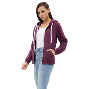 2024 nueva llegada de invierno de punto a medida de moda de manga larga con capucha para mujer Terry Fabric cuello con capucha con logotipo frontal - Product Image 2