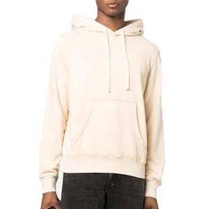 Sudadera con capucha lavada vintage de algodón y poliéster personalizada | Jersey de rizo francés de gran tamaño con acabado teñido liso para hombre - Product Image 1