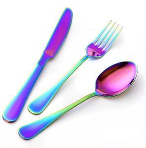 Fournitures pour hôtels et restaurants, couverts, cuillères, fourchettes, couteaux, couverts en acier inoxydable, ensemble de couverts pour fêtes et familles - Product Image 2