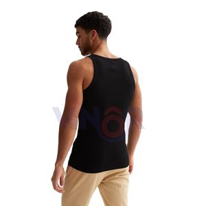 Vente en gros Débardeur sans manches 100% coton pour hommes Débardeur solide vierge de fitness pour hommes Débardeurs unisexes de haute qualité avec OEM - Product Image 5