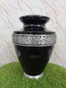 Urne funéraire de luxe en aluminium de style américain de conception classique de haute qualité pour les cendres humaines adultes - Product Image 6