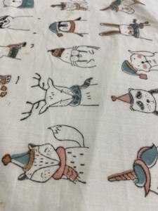 Tela de Algodón Estampada a Mano con Lindos Dibujos Animados para Ropa Infantil y Uso en Guarderías - Product Image 4
