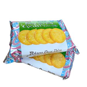 Craquelins de noix de coco croustillants – Ingrédients naturels, saveur côtière authentique 160g Snack rond Normes d'exportation Directement de l'usine - Product Image 1