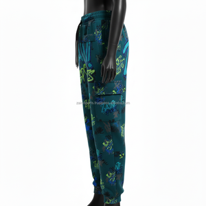 Pantalon de jogging pour femme en coton premium et polyester polaire 300 GSM, imprimé intégral, panneau cargo, logo personnalisé, vêtements de sport, pantalon pour femme - Product Image 3