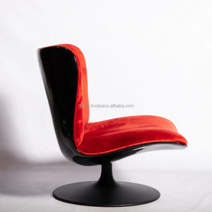 Revêtement en tissu mousse ignifuge de coquille d'usine OEM Fauteuil lounge moderne Marilyn Pivotant en acier revêtu de poudre en fibre de verre - Product Image 2