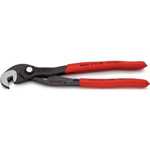 For KNIPEX Screw Pliers 250mm 10-32mm <b>Clamping</b> Range Polished Plastic Coating - Product Image 1