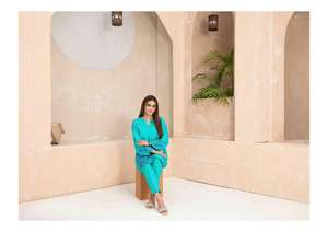 Elegante vestido de algodón para mujer con bordado de talla grande, lista para usar ropa de verano, 2 piezas, Shalwar Kameez, vestido de marca ODM para mujer - Product Image 5