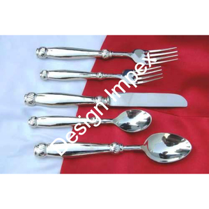 New Exquisite Design Metal Cutlery <b>Set</b> Premium Quality Finished <b>Dinnerware</b> Decorative Stainless Steel Silverware <b>Set</b> Cutleries - Product Image 5