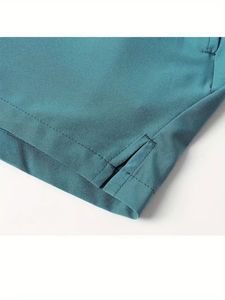 Pantalones cortos deportivos de algodón para hombre con logotipo personalizado al por mayor, pantalones cortos informales negros lisos de alta calidad con tejido de malla y técnicas estampadas - Product Image 5