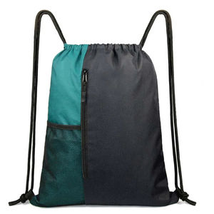 New Custom Colors Drawstring <b>Backpack</b> Sports Gym Bag for <b>Women</b> Men Children Large Size with Zipper and Water Bottle Mesh Pockets - Product Image 1
