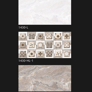 Azulejo de porcelana de cerámica de terrazo colorido brillante 300x600 azulejo de pared esmaltado cocina balcón baño tienda de té de la leche varios colores - Product Image 1