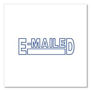 Sello de Plástico Preentintado Azul de un Solo Color para Uso en Oficina, Sello Universal para Mensajes por Correo Electrónico - Product Image 5