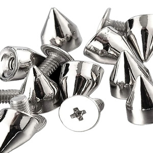 Tùy Chỉnh Rắn Brass Chicago Vít Screwback Bài Bolt Nút Vành Đai Stud Da Vít Đinh Tán - Product Image 5